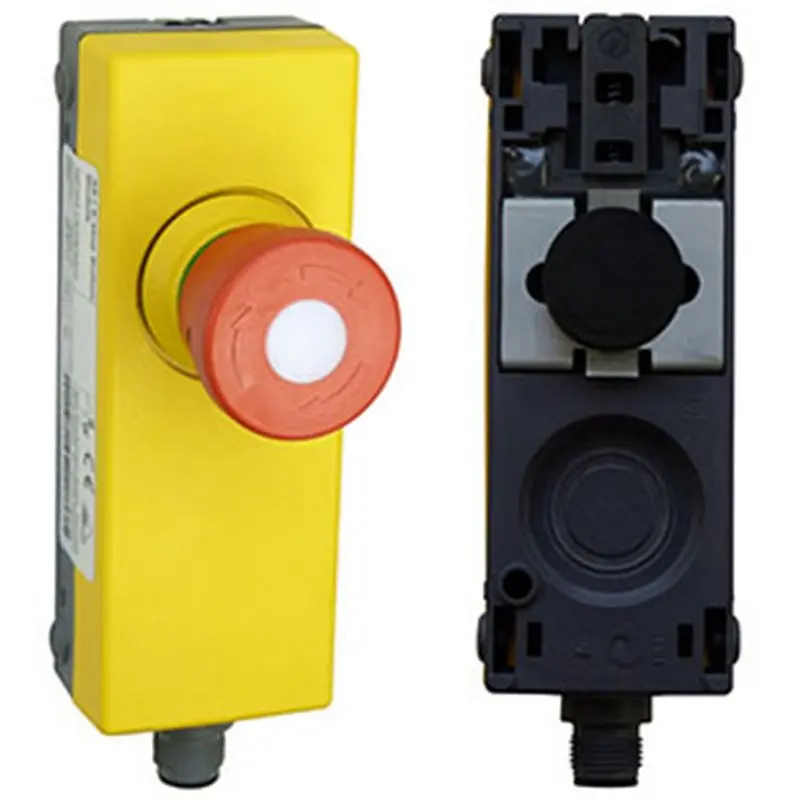 Produktfoto 1 von Bihl Wiedemann BW2709, NOT-AUS-Taster Modul, beleuchtet (rot/grün), Magnet