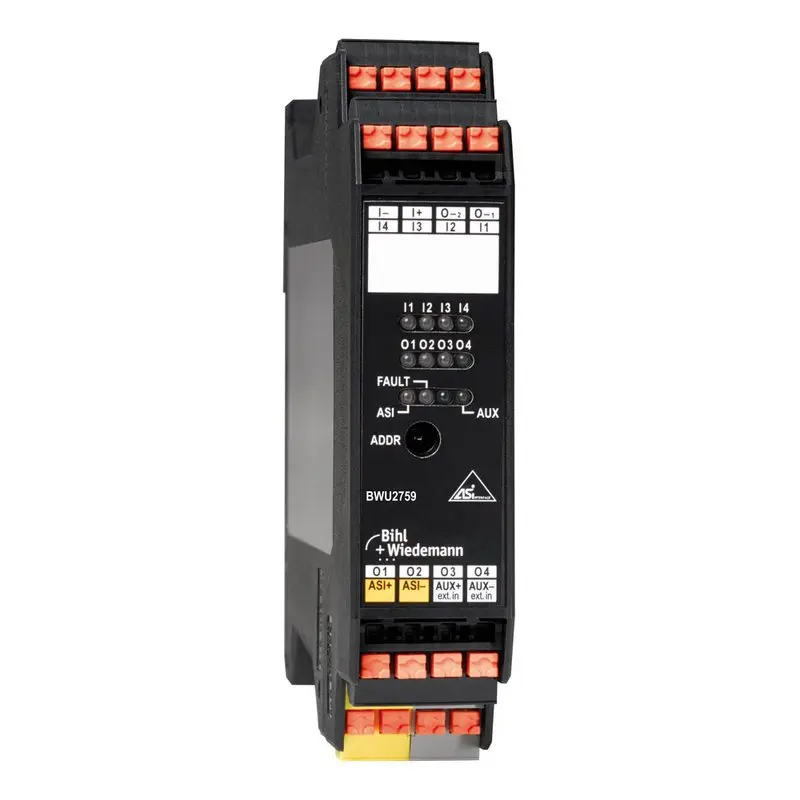 Produktfoto 1 von Bihl Wiedemann BWU2759, ASi-Digitales E/A-Modul, IP20, 4I/4O