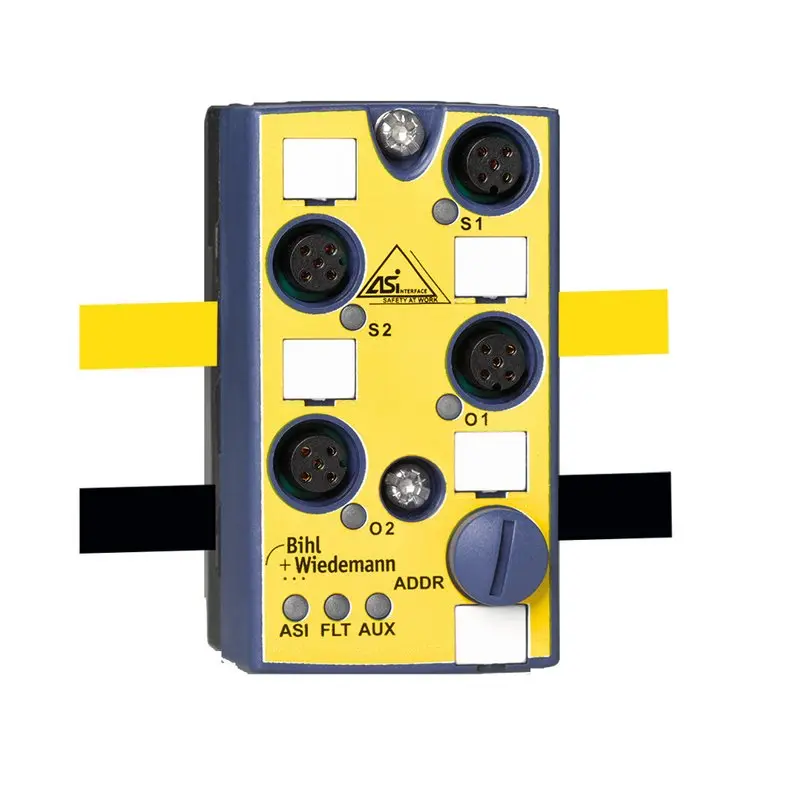 Produktfoto 1 von Bihl Wiedemann BWU2814, ASi-Safety-Eingangsmodul, IP67, M12, 1SI/2O