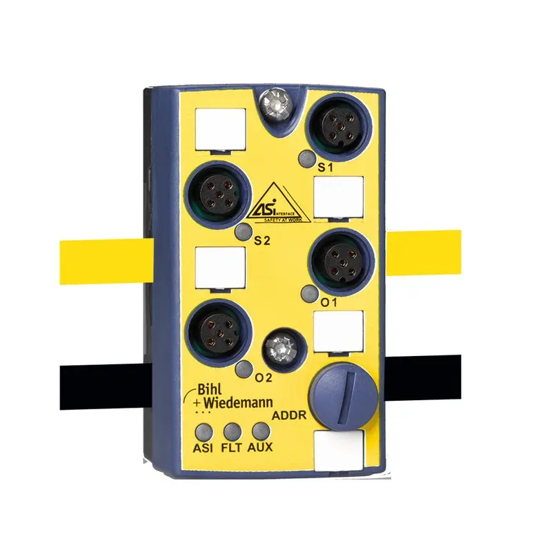 Produktfoto 1 von Bihl Wiedemann BWU2284, ASi-Safety-Eingangsmodul, IP67, M12, 1SI/2O