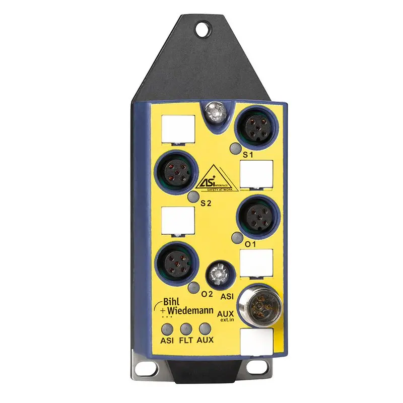 Produktfoto 1 von Bihl Wiedemann BWU2369, ASi-Safety-Eingangsmodul, IP67, M12, 1SI/2O