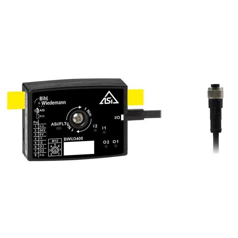 Produktfoto 1 von Bihl Wiedemann BWU3400, Aktiver Verteiler ASi, IP67, 2I/2O