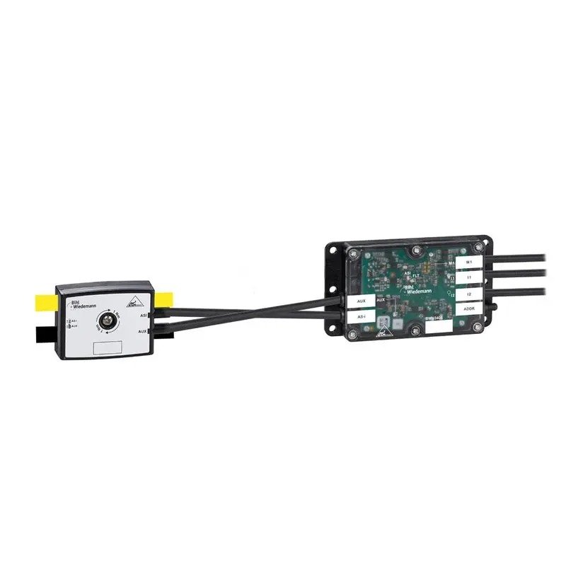 Produktfoto 1 von Bihl Wiedemann BWU3406, Kabelkanal ASi-Motormodul, IP54, M12 für SEW-Frequenzumrichter, 1M/2I