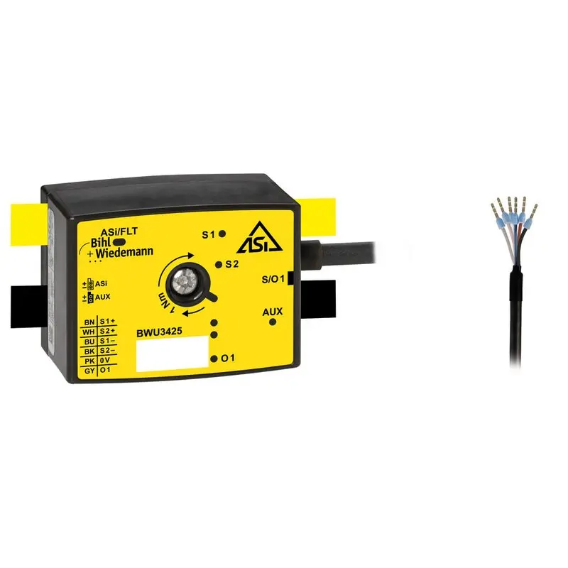 Produktfoto 1 von Bihl Wiedemann BWU3425, Aktiver Verteiler ASi Safety, IP67, 1SI/1O