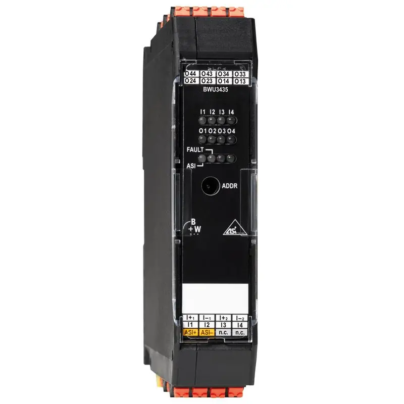 Produktfoto 1 von Bihl Wiedemann BWU3435, ASi-Digitales E/A-Modul, IP20, 4I/4RO