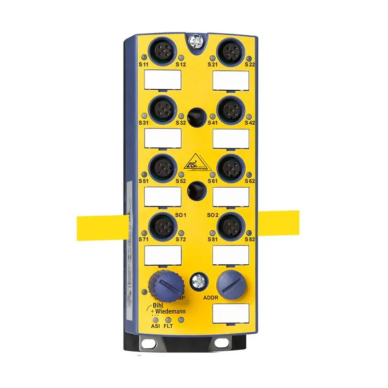 Produktfoto 1 von Bihl Wiedemann BW3489, ASi Safety E/A-Modul, IP67, M12, 6-8SI/2SO/16I/16O