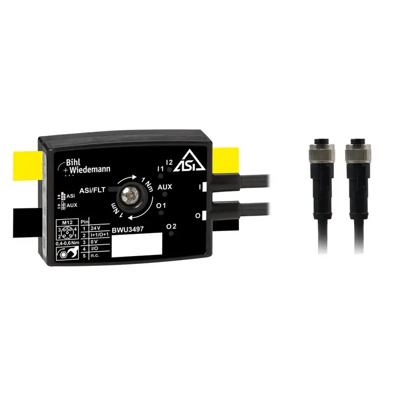 Produktfoto 1 von Bihl Wiedemann BWU3497, Aktiver Verteiler ASi, IP67, 2I/2O