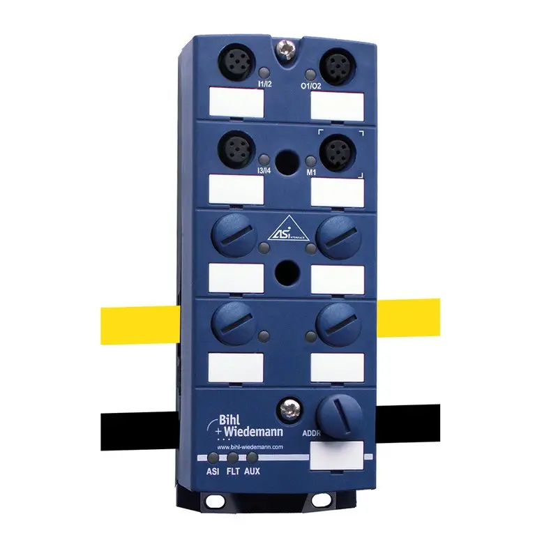 Produktfoto 1 von Bihl Wiedemann BWU3551, ASi-Motormodul, IP67, M12 für 24 V DC-Motor, 4I/2O