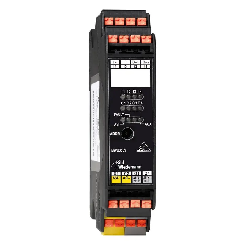 Produktfoto 1 von Bihl Wiedemann BWU3559, ASi Digitales E/A-Modul, IP20, 4I/4O