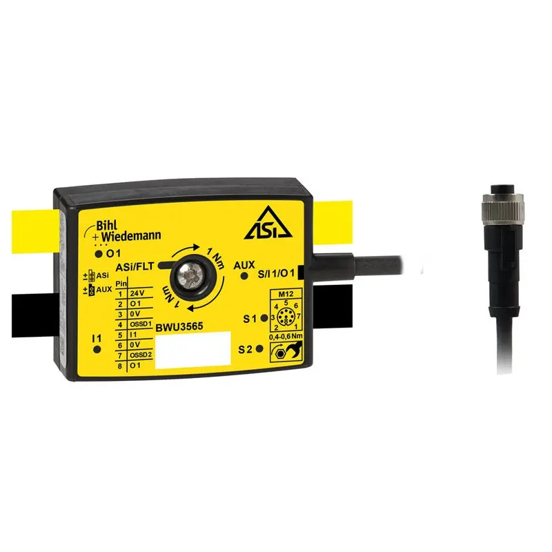 Produktfoto 1 von Bihl Wiedemann BWU3565, Aktiver Verteiler ASi Safety, IP67, 1SI/1I/1O