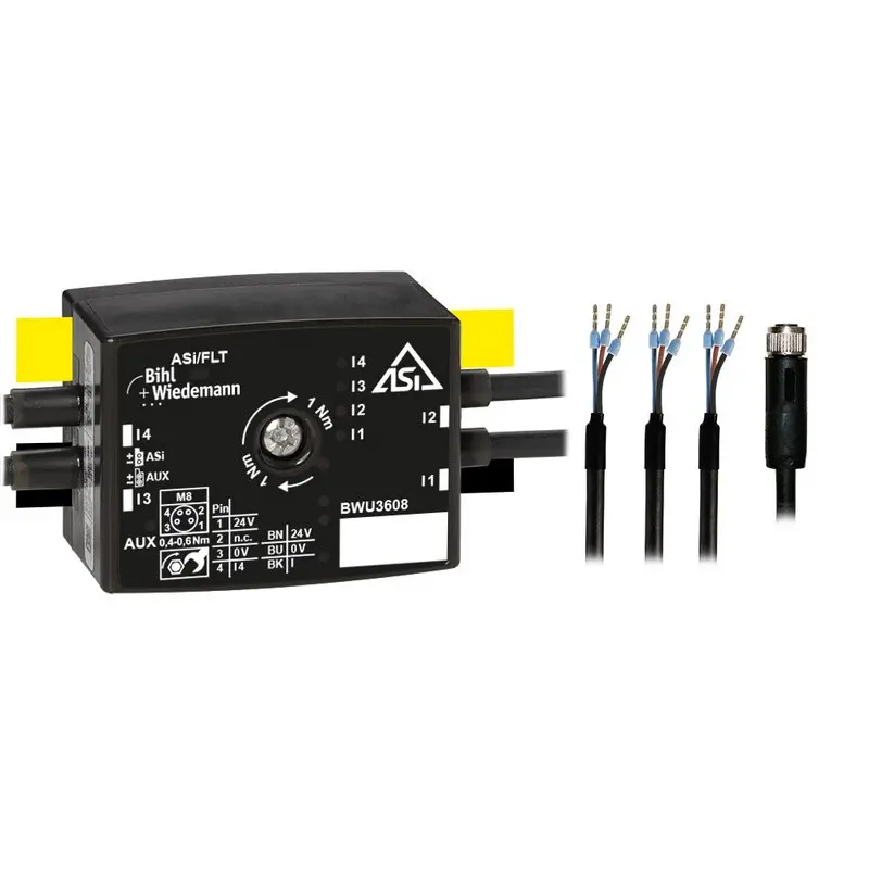 Produktfoto 1 von Bihl Wiedemann BWU3608, Aktiver Verteiler ASi, IP67, 4I