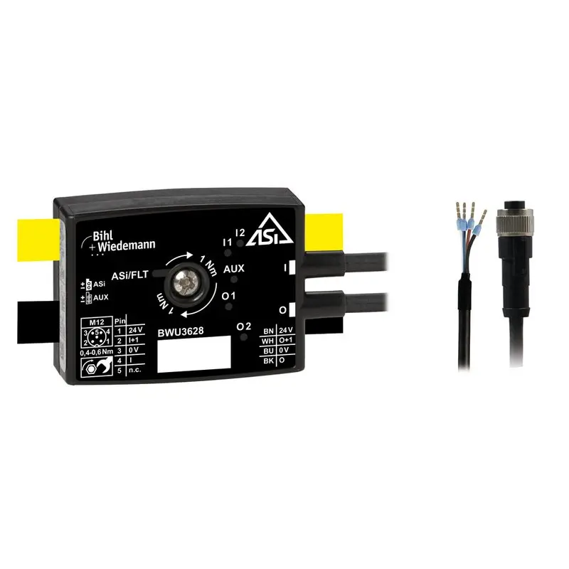 Produktfoto 1 von Bihl Wiedemann BWU3628, Aktiver Verteiler ASi, IP67, 2I/2O