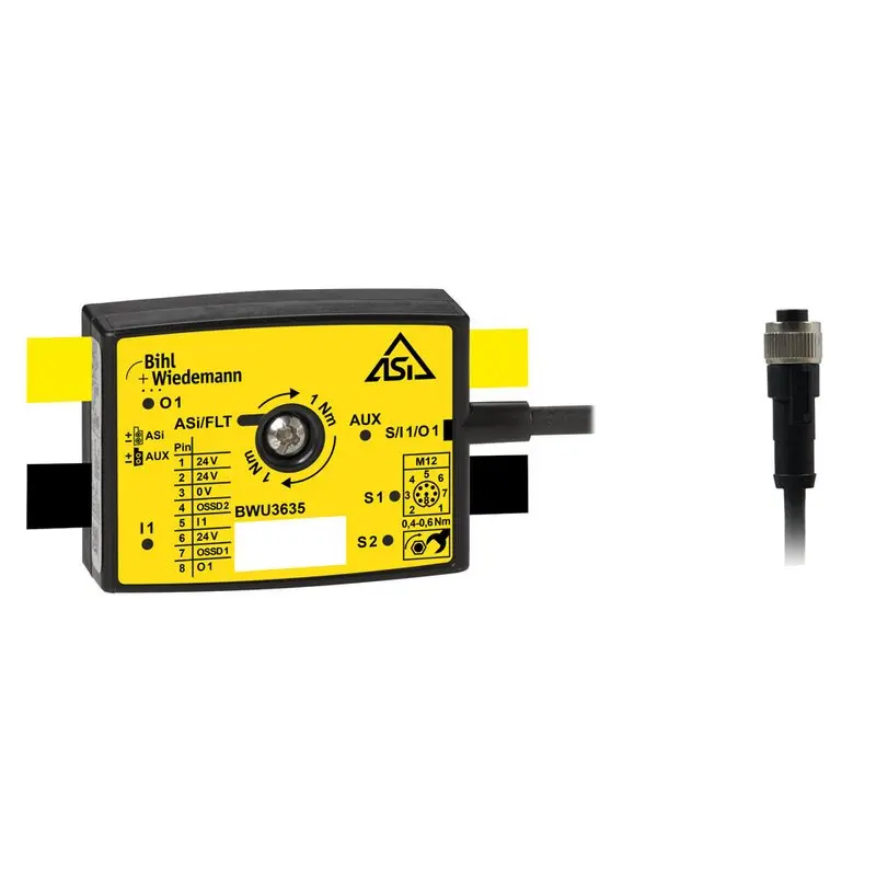 Produktfoto 1 von Bihl Wiedemann BWU3635, Aktiver Verteiler ASi Safety, IP67, 1SI/1I/1O