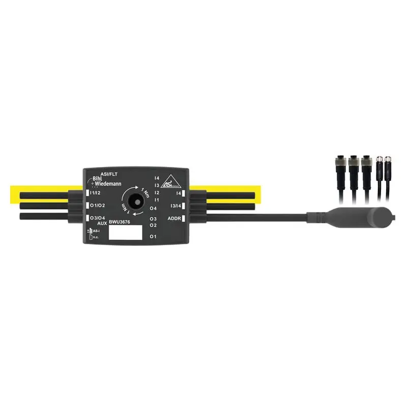 Produktfoto 1 von Bihl Wiedemann BWU3676, Aktiver Verteiler ASi, IP54, 4I/4O