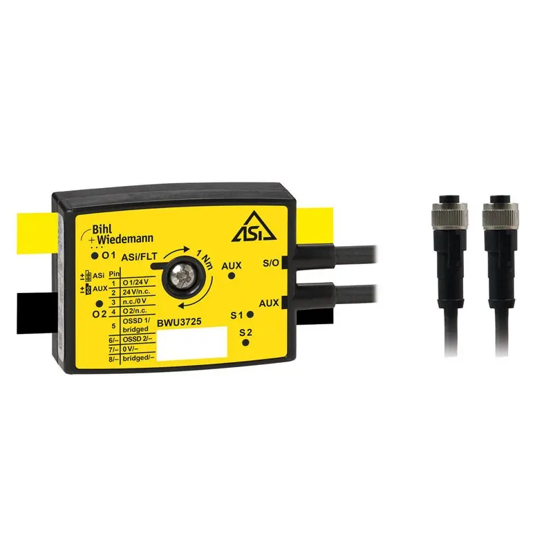 Produktfoto 1 von Bihl Wiedemann BWU3725, Aktiver Verteiler ASi Safety, IP67, 1SI/2O