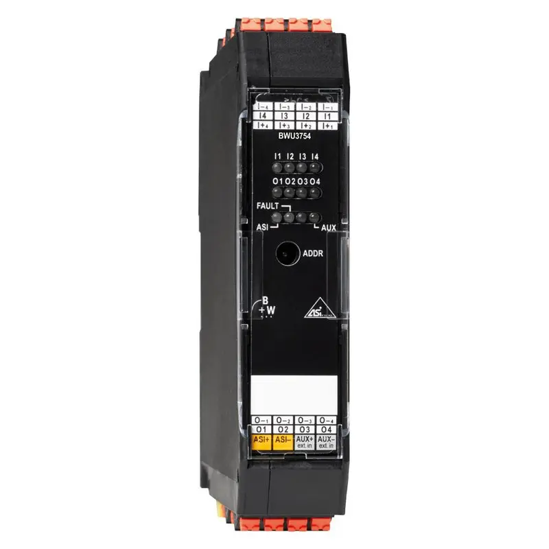 Produktfoto 1 von Bihl Wiedemann BWU3754, ASi-Digitales E/A-Modul, IP20, 4I/4O