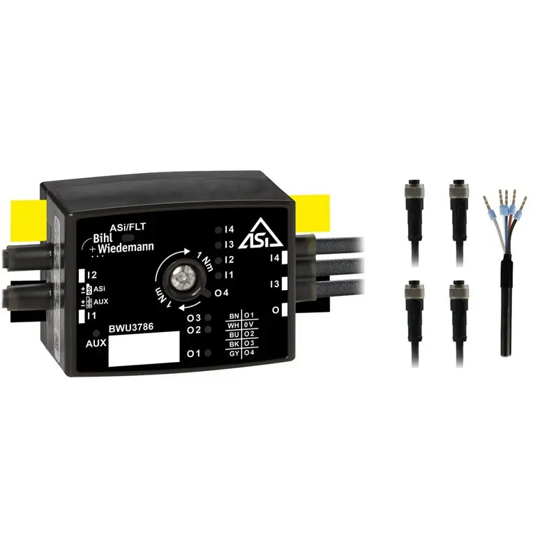 Produktfoto 1 von Bihl Wiedemann BWU3786, Aktiver Verteiler ASi, IP67, 4I/4O