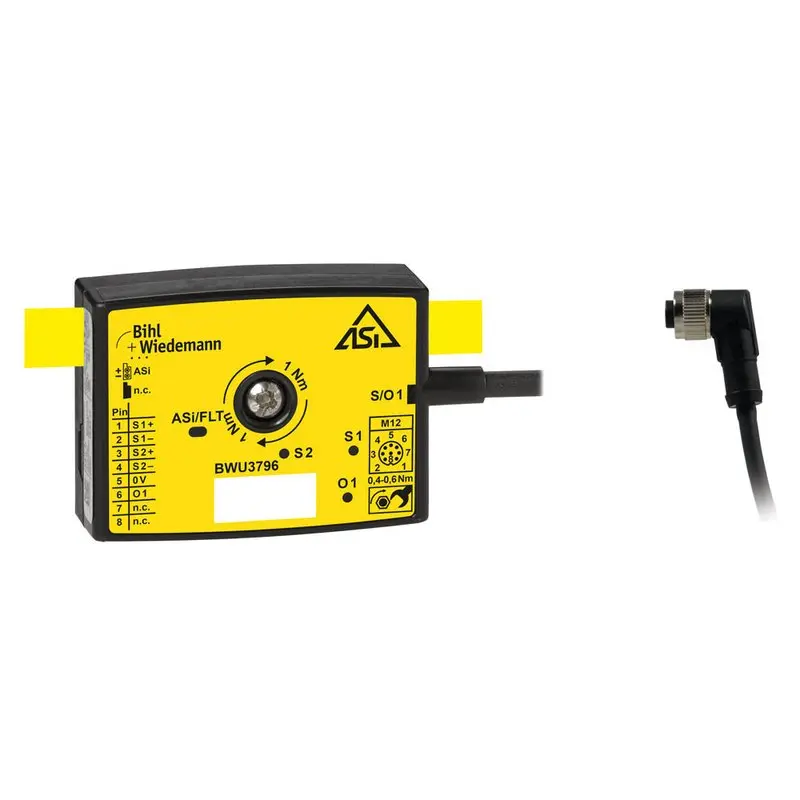 Produktfoto 1 von Bihl Wiedemann BWU3796, Aktiver Verteiler ASi Safety, IP67, 1SI/1O