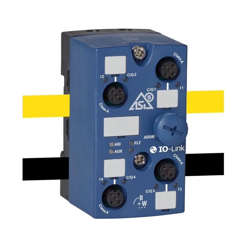 Bihl Wiedemann BWU3819, ASi-5 Modul mit integriertem IO-Link Master mit 4 Ports, IP67, M12, 4 IO-Link Ports Klasse A