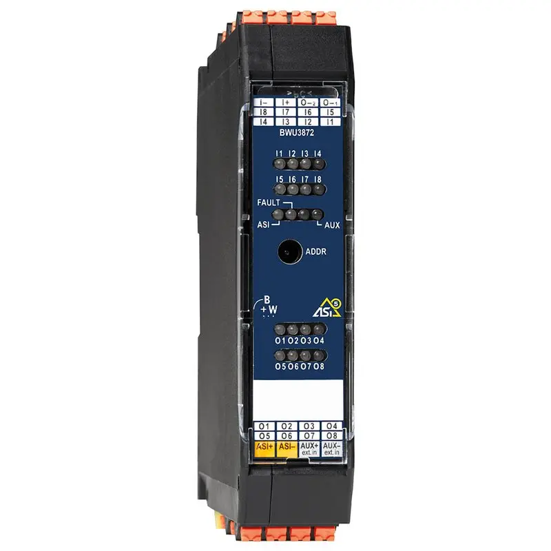 Produktfoto 1 von Bihl Wiedemann BWU3872, ASi-5 Digitales E/A-Modul, IP20, 8I/8O
