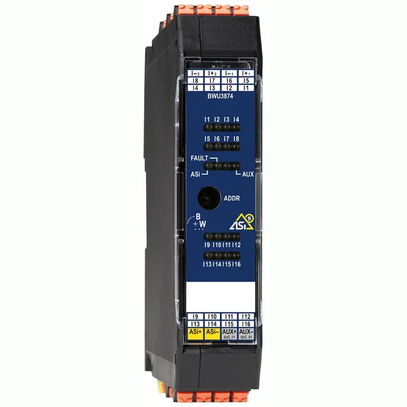 Produktfoto 1 von Bihl Wiedemann BWU3874, ASi-5 Digitales Eingangsmodul, IP20, 16I