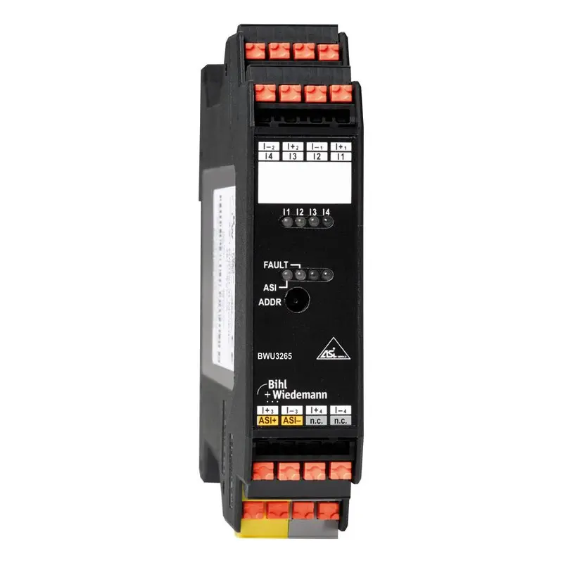 Produktfoto 1 von Bihl Wiedemann BWU3265, ASi Digitales Eingangsmodul, IP20, 4I