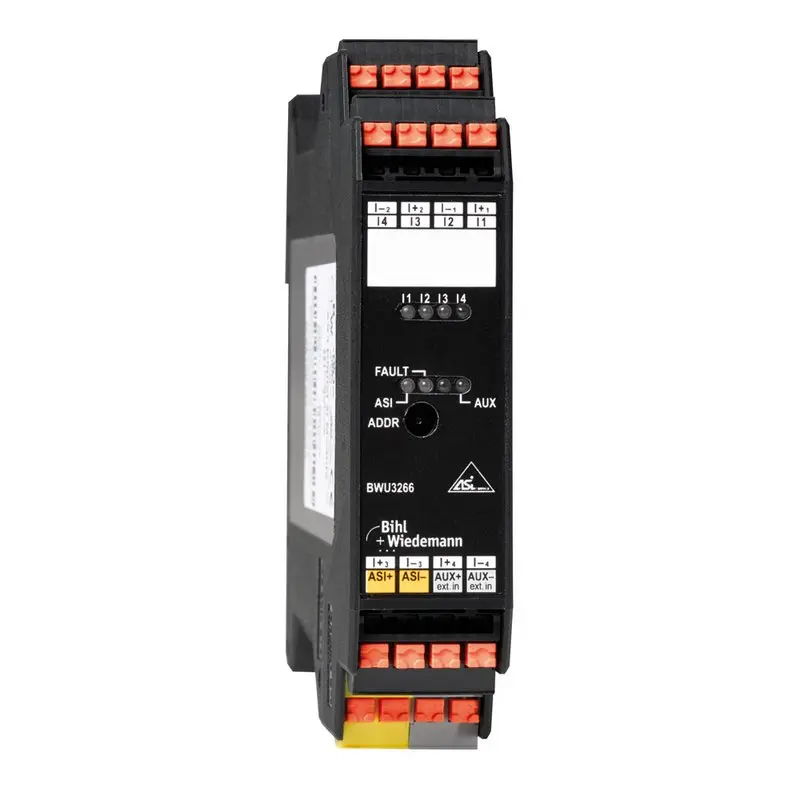Produktfoto 1 von Bihl Wiedemann BWU3266, ASi Digitales Eingangsmodul, IP20, 4I