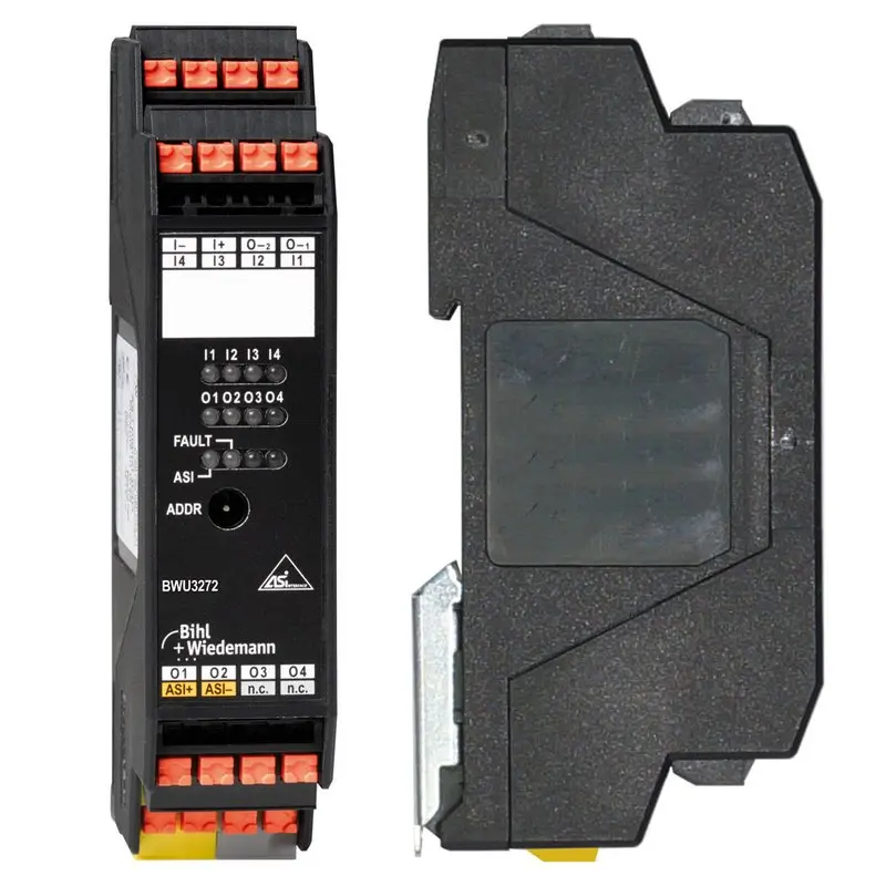 Produktfoto 1 von Bihl Wiedemann BWU3272, ASi-Digitales E/A-Modul, IP20, 4I/4O