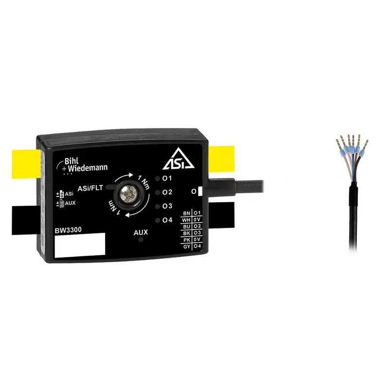 Produktfoto 1 von Bihl Wiedemann BW3300, Aktiver Verteiler ASi, IP67, 4O
