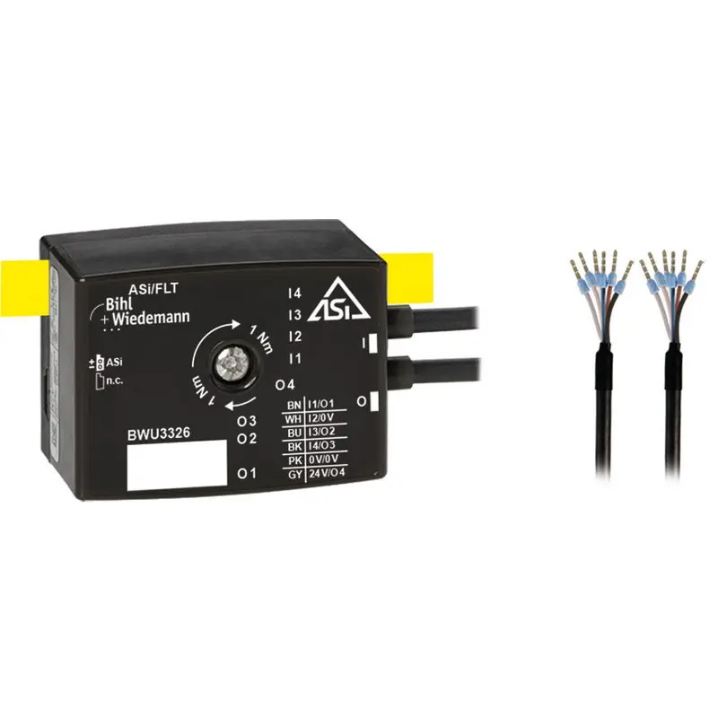Produktfoto 1 von Bihl Wiedemann BWU3326, Aktiver Verteiler ASi, IP67, 4I/4O