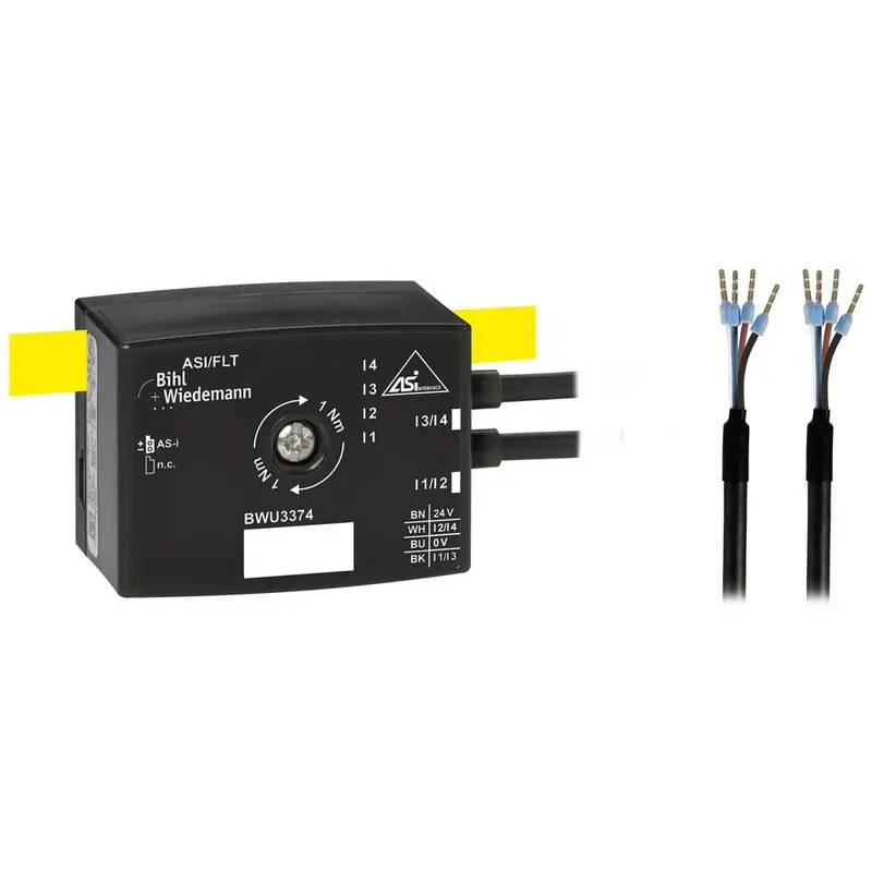 Produktfoto 1 von Bihl Wiedemann BWU3374, Aktiver Verteiler ASi, IP67, 4I