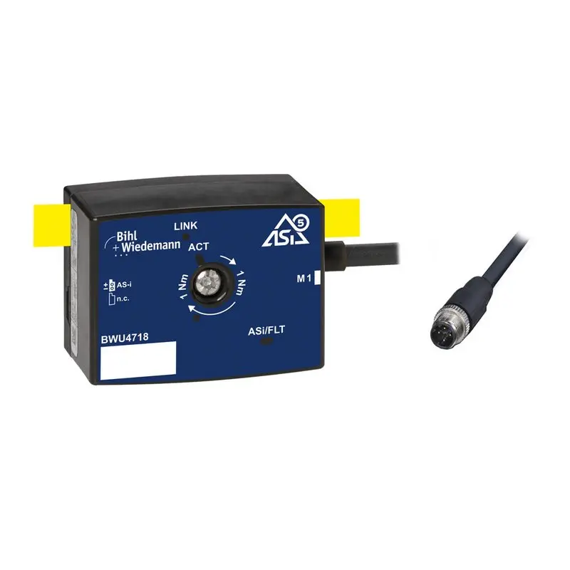 Produktfoto 1 von Bihl Wiedemann BWU4718, Aktiver Verteiler ASi-5 Motormodul für SEW MOVI-C Frequenzumrichter, IP67, 1M