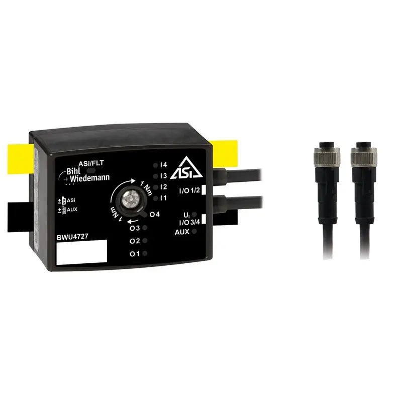 Produktfoto 1 von Bihl Wiedemann BWU4727, Aktiver Verteiler ASi, IP67, Selbstkonfigurierend 4I/O
