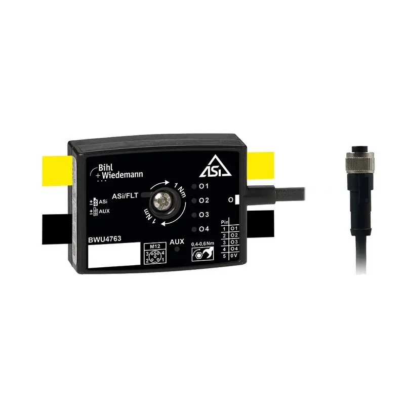 Produktfoto 1 von Bihl Wiedemann BWU4763, Aktiver Verteiler ASi, IP67, 4O