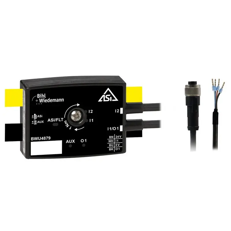 Produktfoto 1 von Bihl Wiedemann BWU4879, Aktiver Verteiler ASi, IP67, 2I/1O