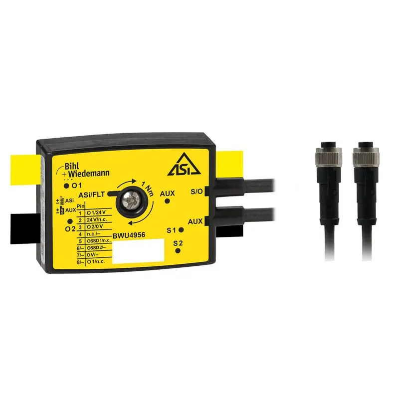 Produktfoto 1 von Bihl Wiedemann BWU4956, Aktiver Verteiler ASi Safety, IP67, 1SI/2O