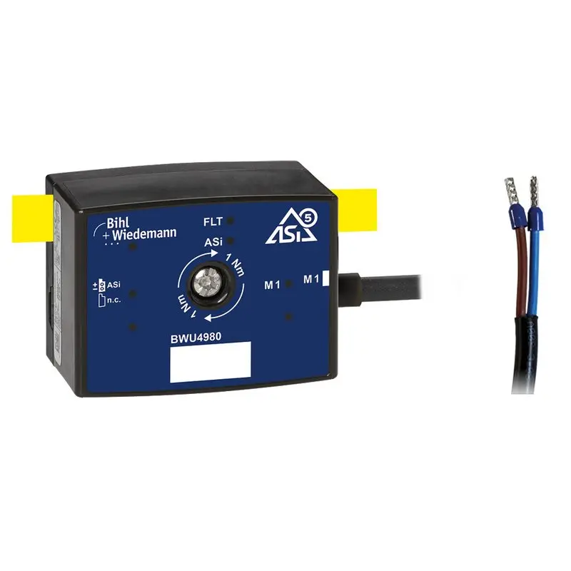 Produktfoto 1 von Bihl Wiedemann BWU4980, Aktiver Verteiler ASi-5 Motormodul für Danfoss VLT, IP67, 1M
