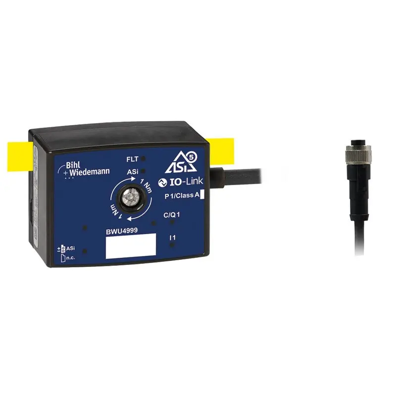 Produktfoto 1 von Bihl Wiedemann BWU4999, Aktiver Verteiler ASi-5/IO-Link Master mit 1 Port, IP67, M12, 1 IO-Link Port Klasse A