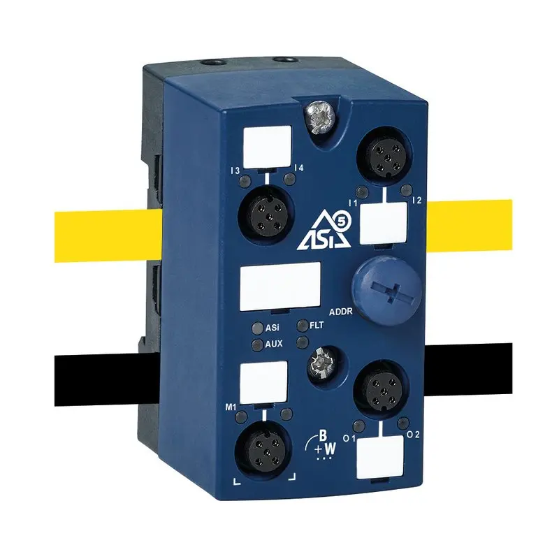 Produktfoto 1 von Bihl Wiedemann BWU4405, ASi-5 Motorbaustein, IP67, M12 für SEW MOVIMOT, 1M/4I/2O