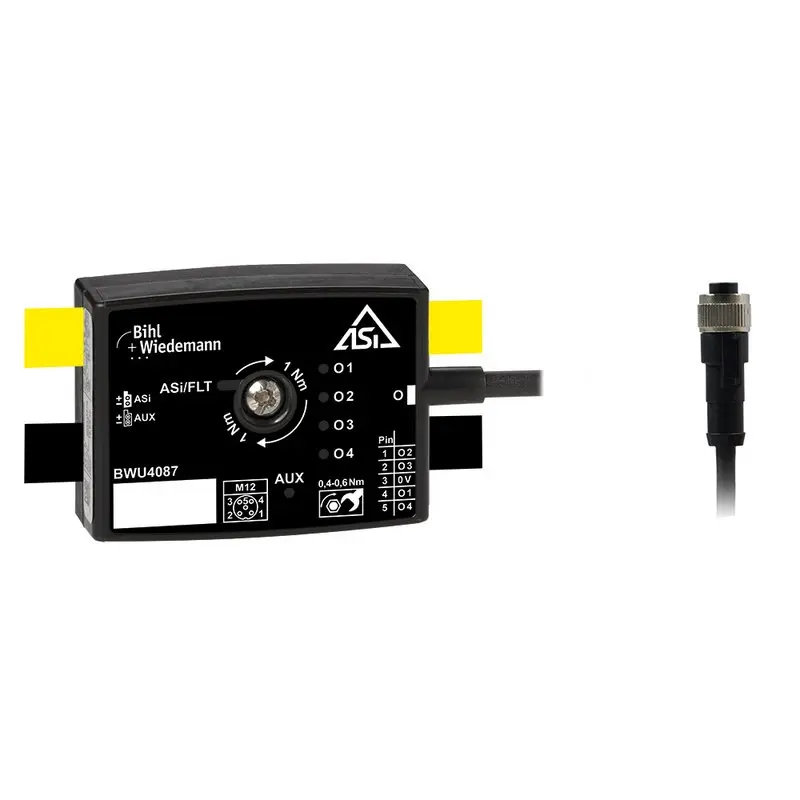 Produktfoto 1 von Bihl Wiedemann BWU4087, Aktiver Verteiler ASi, IP67, 4O