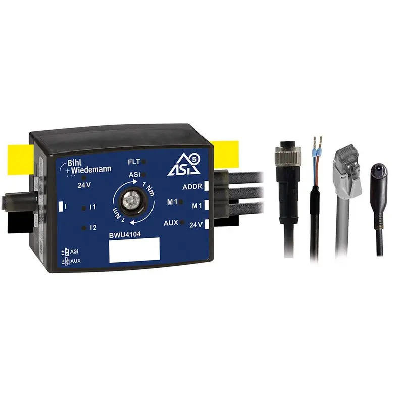 Produktfoto 1 von Bihl Wiedemann BWU4104, Aktiver Verteiler ASi-5 Motormodul für Rockwell PF525, IP54, 1M