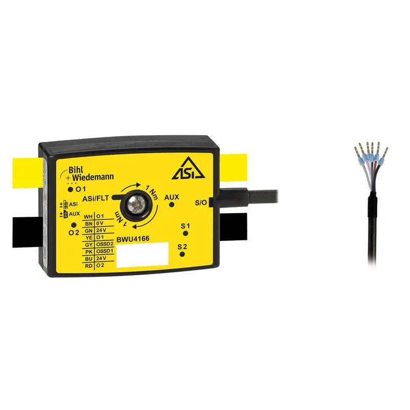 Produktfoto 1 von Bihl Wiedemann BWU4166, Aktiver Verteiler ASi Safety, IP67, 1SI/2O