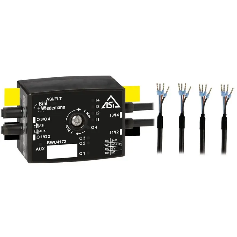 Produktfoto 1 von Bihl Wiedemann BWU4172, Aktiver Verteiler ASi, IP67, 4I/4O