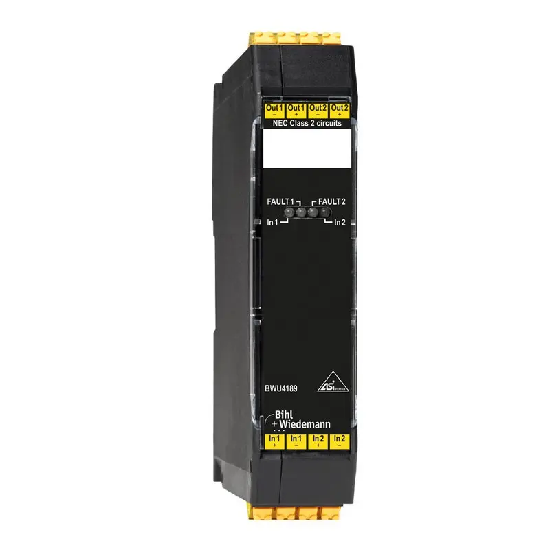 Produktfoto 1 von Bihl Wiedemann BWU4189, 2-Kanal-Leistungsbegrenzungsmodul, Stromkreis mit begrenzter Energie (< 100 W), IP20