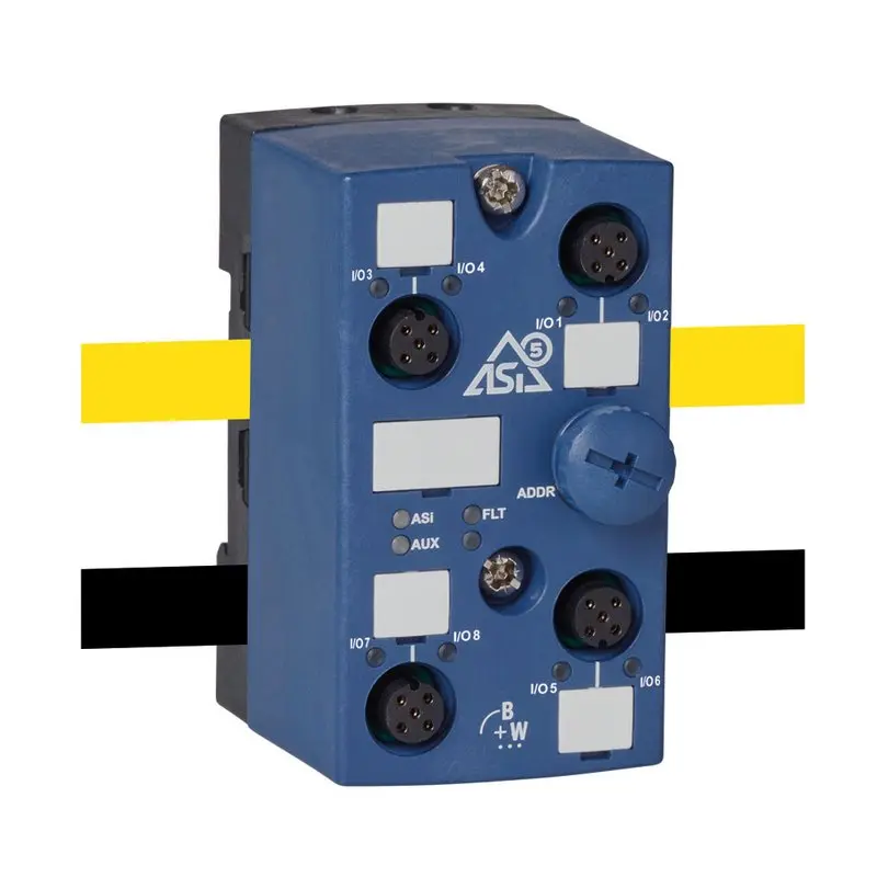 Bihl Wiedemann BWU4232, ASi-5 Selbstkonfigurierendes E/A-Modul, IP67, M12, 8I/O