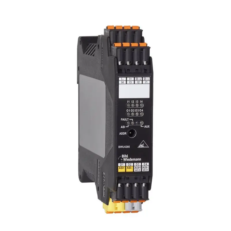 Produktfoto 1 von Bihl Wiedemann BWU4266, ASi-Digitales E/A-Modul, IP20, 4I/4O