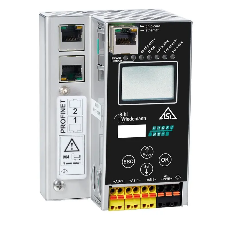 Produktfoto 1 von Bihl Wiedemann BWU5021, ASi-3-PROFINET-Gateway in Edelstahl, 1 ASi-3-Master