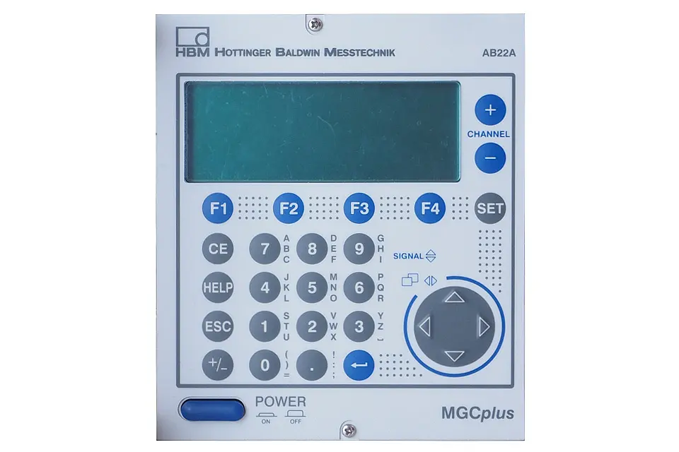 Produktfoto 1 von HBM Messtechnik 1-AB22A, Anzeige- und Bedienfeld für MGCplus