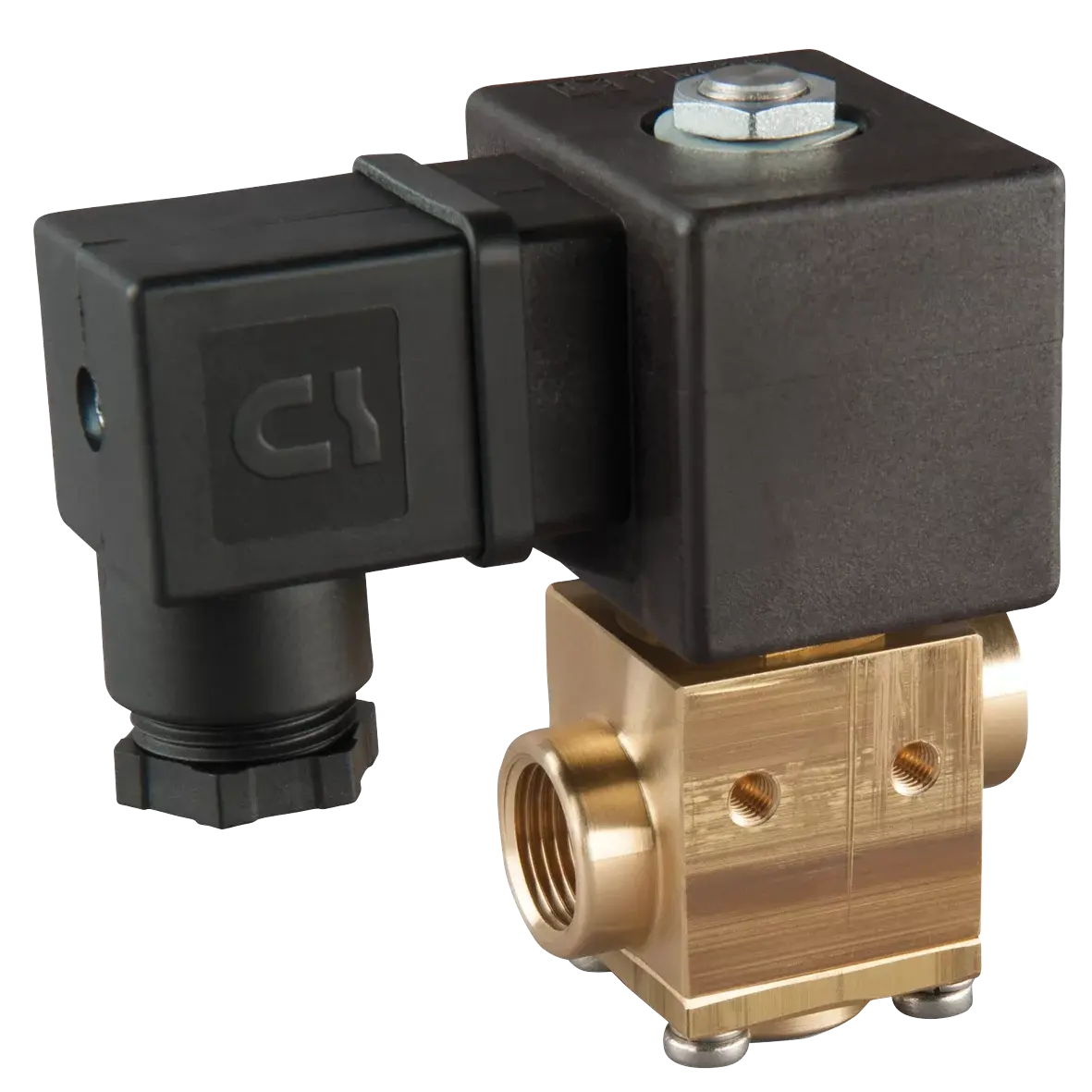 Produktfoto 1 von FIPA 36.009/230VAC, Elektrisches 3/2-Wege-Vakuumventil G3/8, NC inkl. Stecker