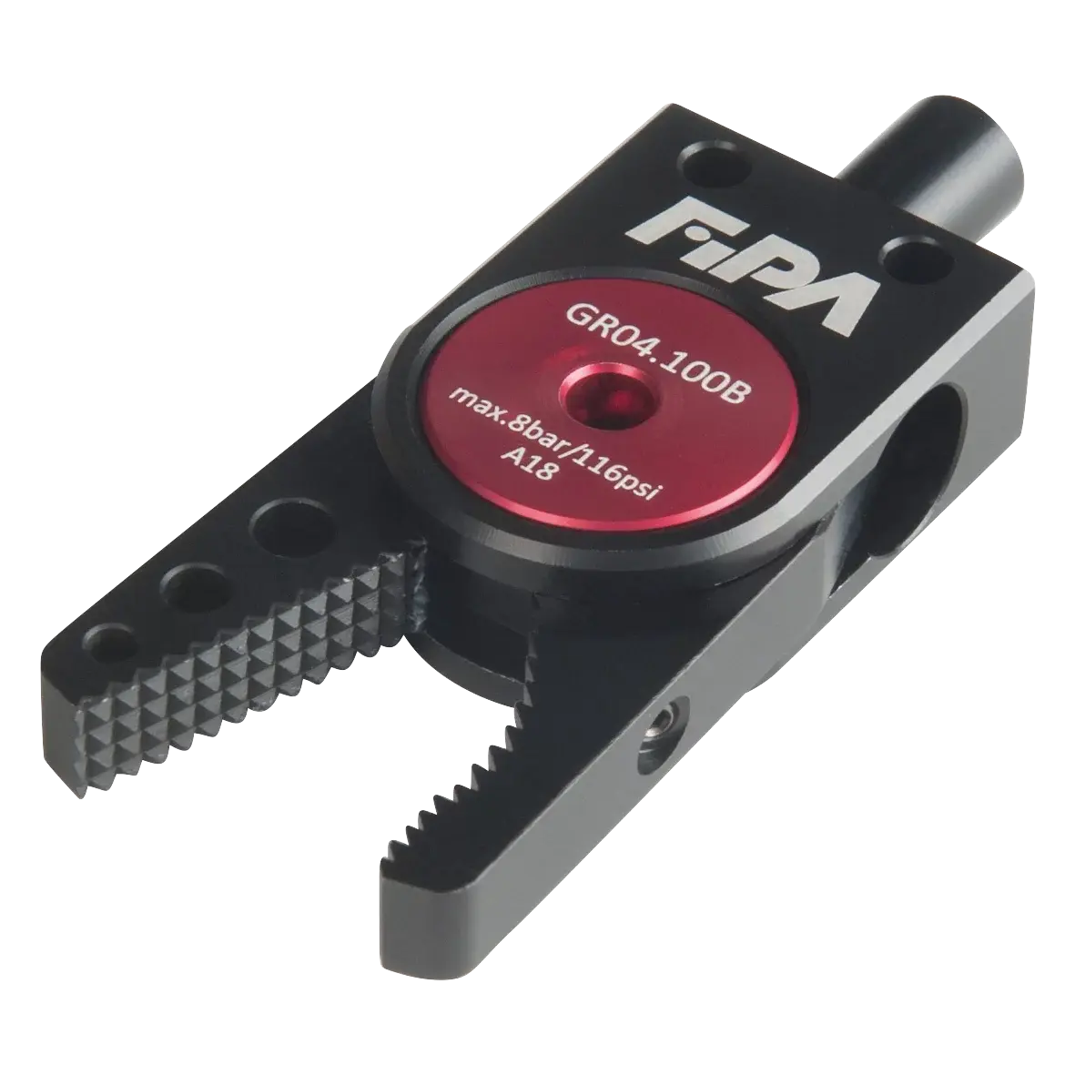 Produktfoto 1 von FIPA GR04.100B, Serie 100 Greifzange Zägezahn rund, ohne Sensor